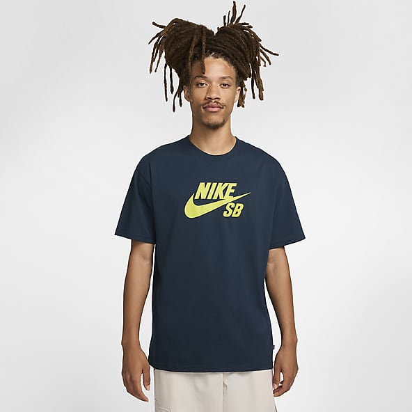 Hombre Azul Skate Camisetas con estampado. Nike ES
